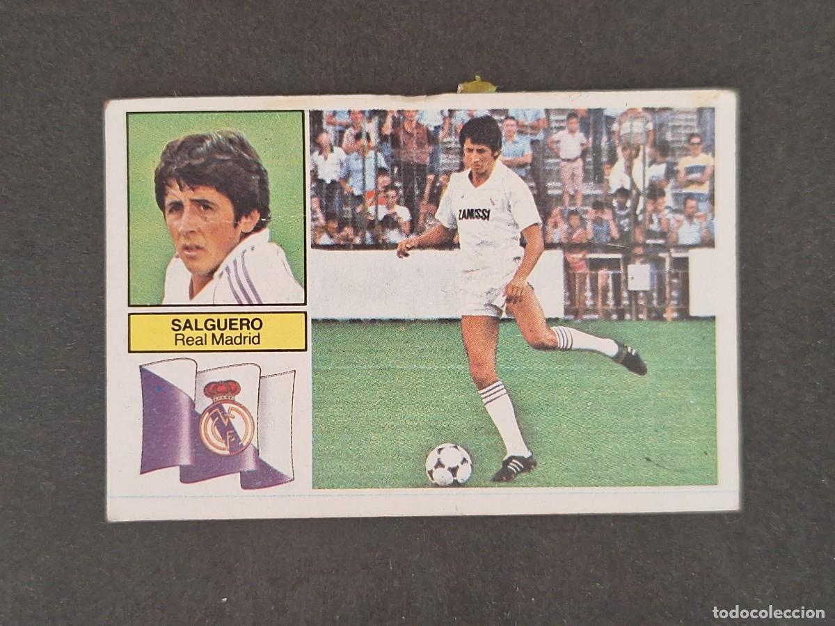 Fu&szlig;ball-Sticker: L6 SALGUERO REAL MADRID COLOCA LIGA ESTE 1982 1983 82 83 DESPEGADO RECUPERADO