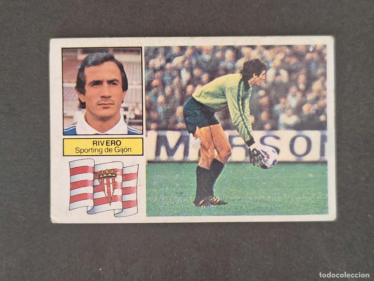 Fu&szlig;ball-Sticker: L6 RIVERO SPORTING DE GIJON COLOCA LIGA ESTE 1982 1983 82 83 DESPEGADO RECUPERADO