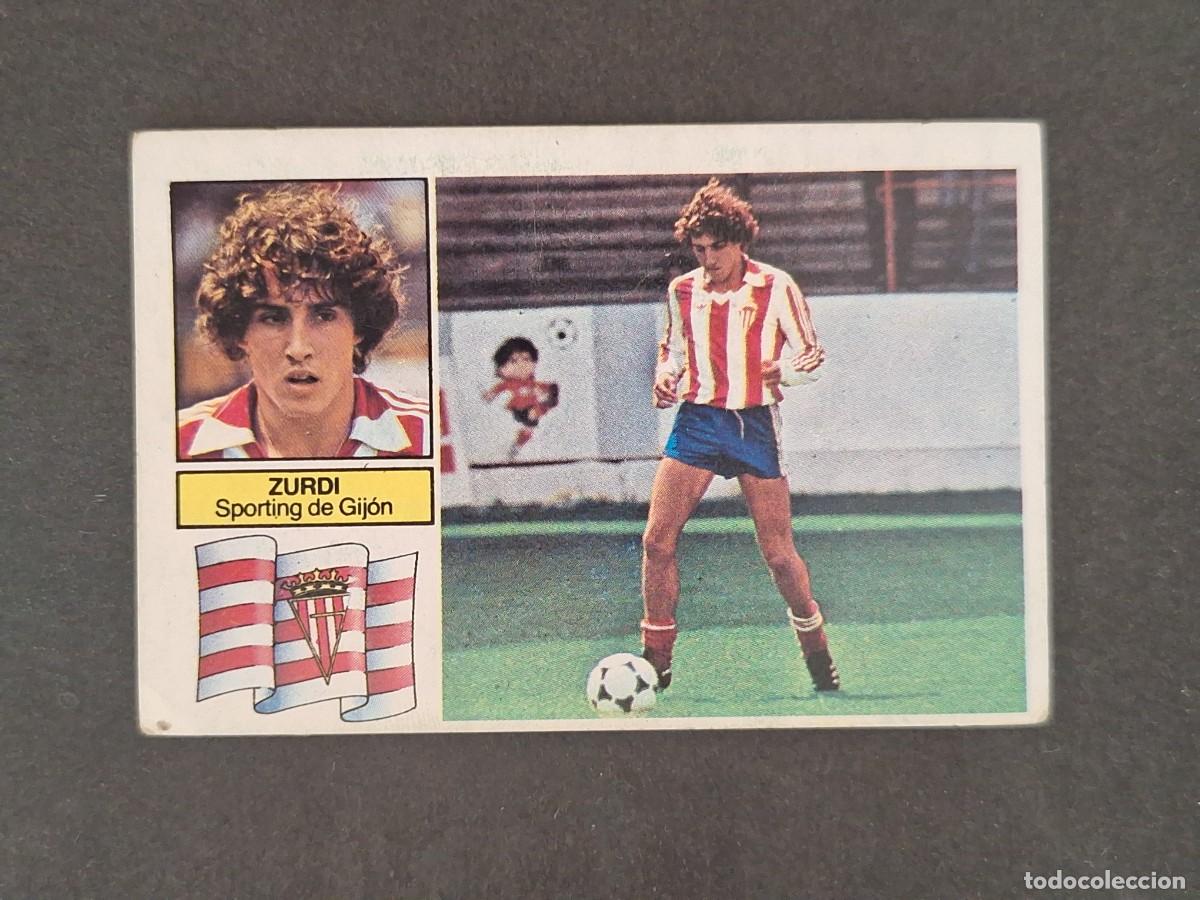 Fu&szlig;ball-Sticker: L6 ZURDI SPORTING DE GIJON COLOCA LIGA ESTE 1982 1983 82 83 DESPEGADO RECUPERADO