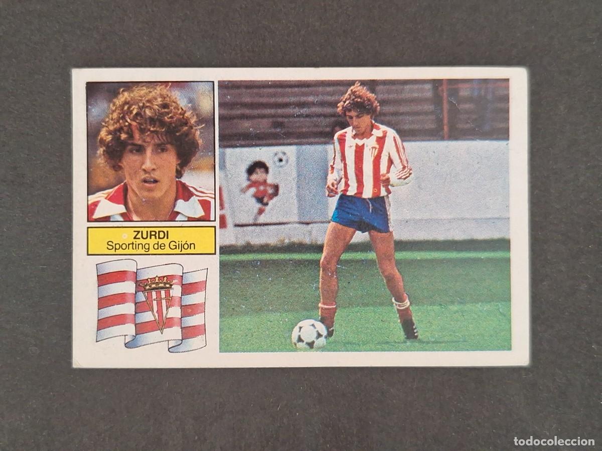 Fu&szlig;ball-Sticker: L6 ZURDI SPORTING DE GIJON COLOCA LIGA ESTE 1982 1983 82 83 DESPEGADO RECUPERADO