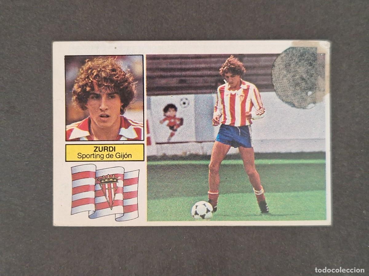 Fu&szlig;ball-Sticker: L6 ZURDI SPORTING DE GIJON COLOCA LIGA ESTE 1982 1983 82 83 DESPEGADO RECUPERADO