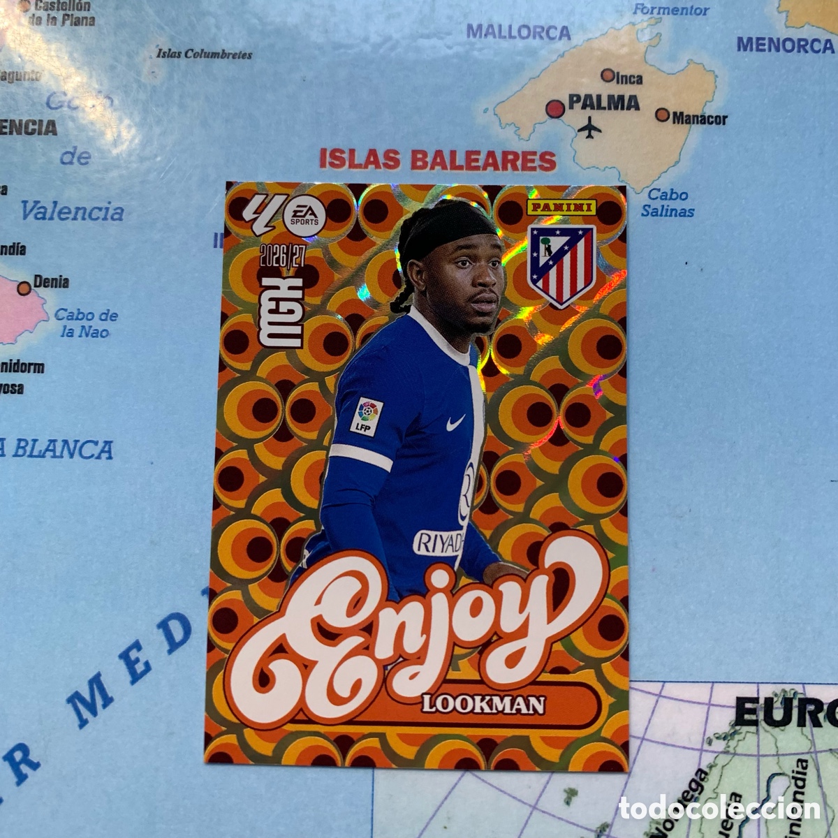 Fu&szlig;ball-Sticker: Lookman serie enjoy n&uacute;mero 385 del Atl&eacute;tico de Madrid megacracks 26-27 2026-2027