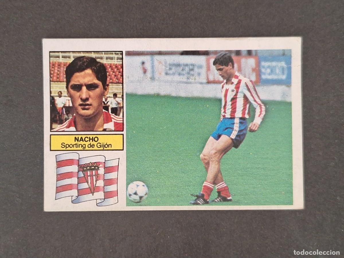 Fu&szlig;ball-Sticker: L6 NACHO SPORTING DE GIJON COLOCA LIGA ESTE 1982 1983 82 83 DESPEGADO RECUPERADO