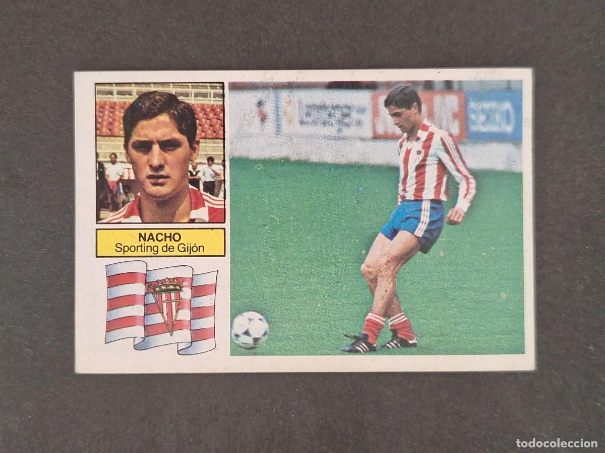 Fu&szlig;ball-Sticker: L6 NACHO SPORTING DE GIJON COLOCA LIGA ESTE 1982 1983 82 83 DESPEGADO RECUPERADO