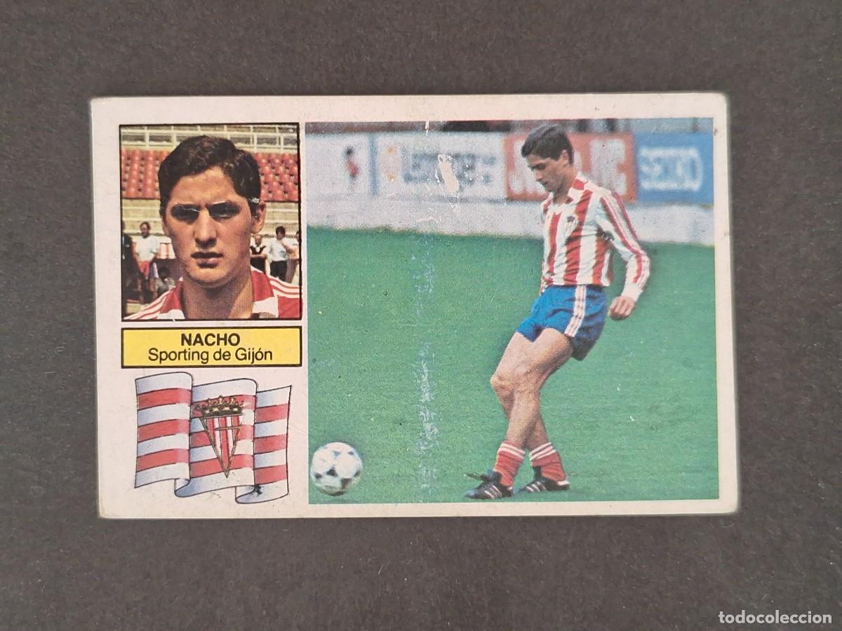 Fu&szlig;ball-Sticker: L6 NACHO SPORTING DE GIJON COLOCA LIGA ESTE 1982 1983 82 83 DESPEGADO RECUPERADO