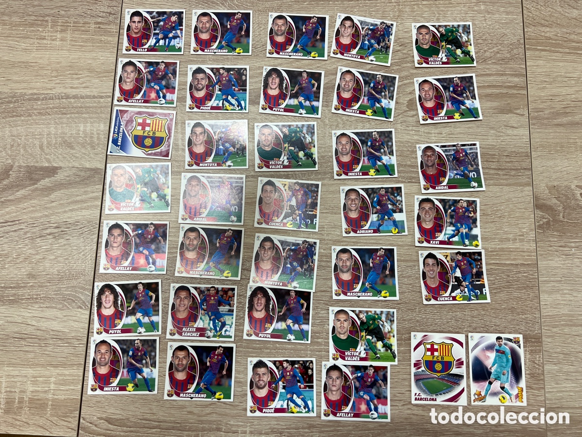 Cromos de f&uacute;tbol: 2012-13 FC BARCELONA LOTE DE 39 CROMOS SIN PEGAR EDICIONES ESTE