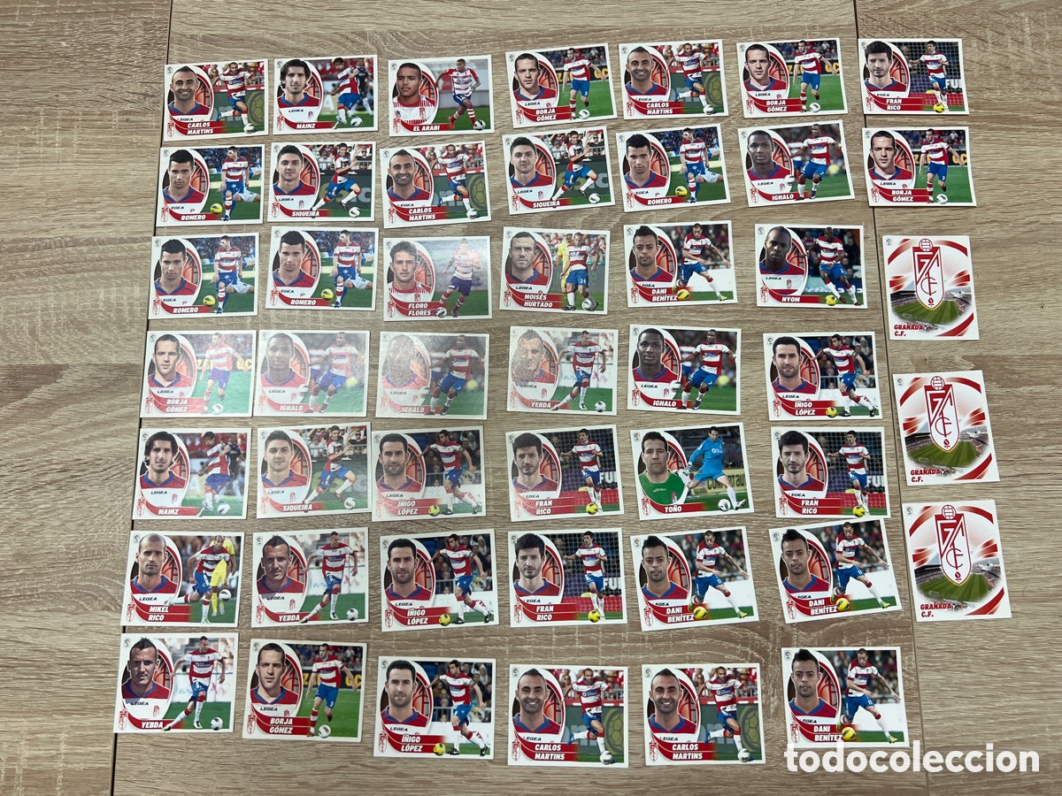 Cromos de f&uacute;tbol: 2012-13 GRANADA LOTE DE 47 CROMOS SIN PEGAR EDICIONES ESTE