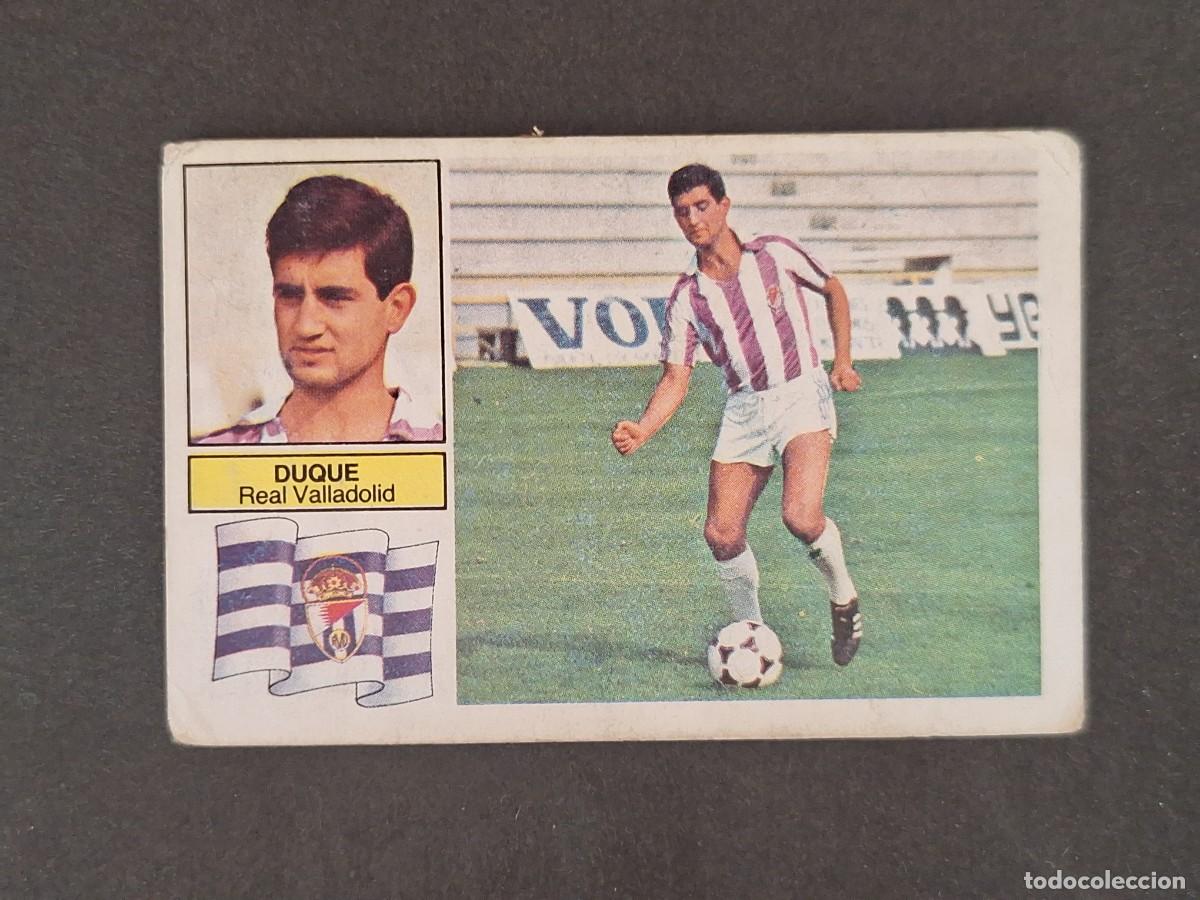 Fu&szlig;ball-Sticker: L6 DUQUE REAL VALLADOLID COLOCA LIGA ESTE 1982 1983 82 83 DESPEGADO RECUPERADO