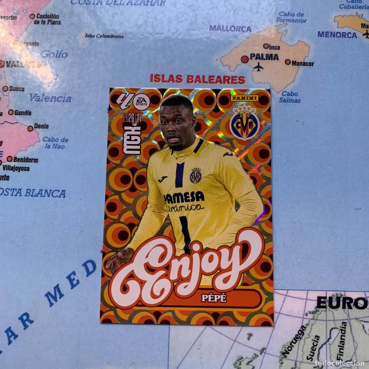Fu&szlig;ball-Sticker: Pepe serie enjoy n&uacute;mero 386 del Villarreal megacracks 26-27 2026-2027