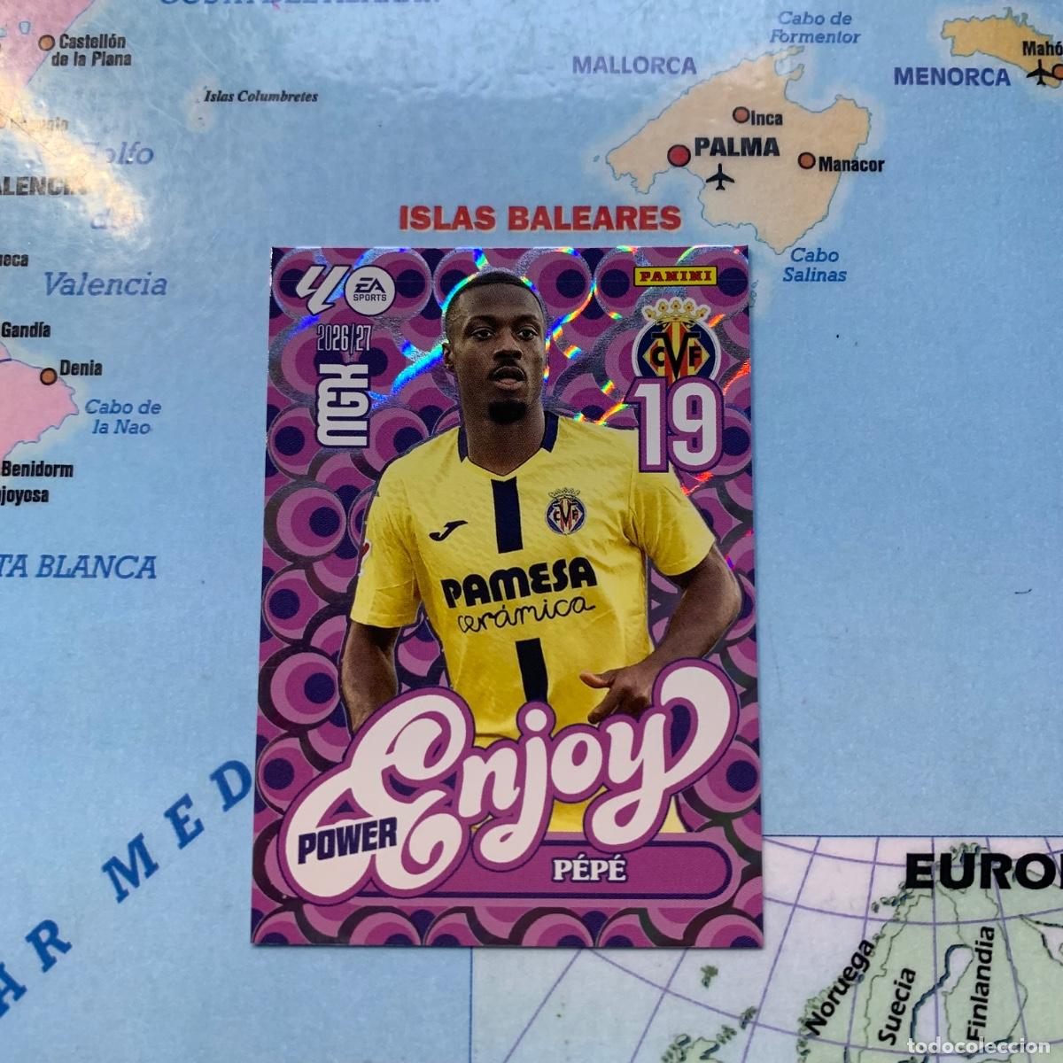 Cromos de f&uacute;tbol: Pepe serie enjoy power n&uacute;mero P386 del Villarreal megacracks 26-27 2026-2027