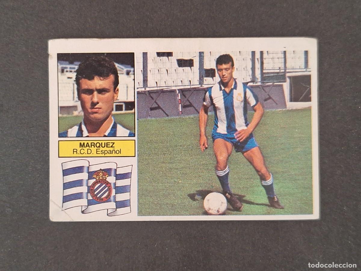 Cromos de f&uacute;tbol: L6 MARQUEZ R. C. D. ESPA&Ntilde;OL FICHAJE 1 LIGA ESTE 1982 1983 82 83 DESPEGADO RECUPERADO
