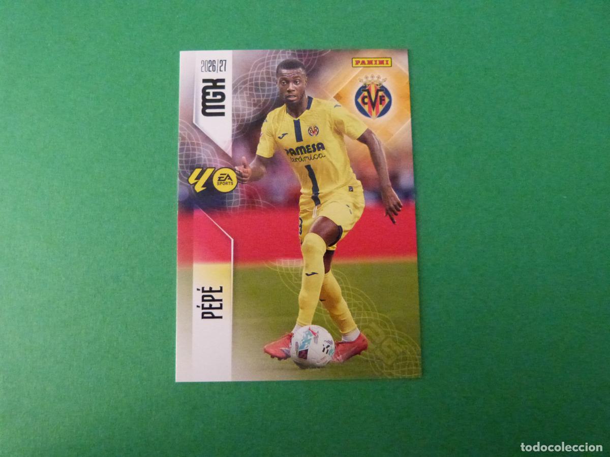 Cromos de f&uacute;tbol: TRADING CARD FUTBOL PEPE VILLARREAL C.F. N&ordm; 375 LIGA MEGACRACKS 2026-2027/26-27 PANINI