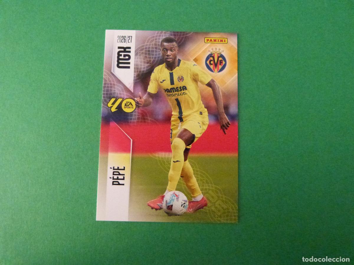 Cromos de f&uacute;tbol: TRADING CARD FUTBOL PEPE VILLARREAL C.F. N&ordm; 375 LIGA MEGACRACKS 2026-2027/26-27 PANINI