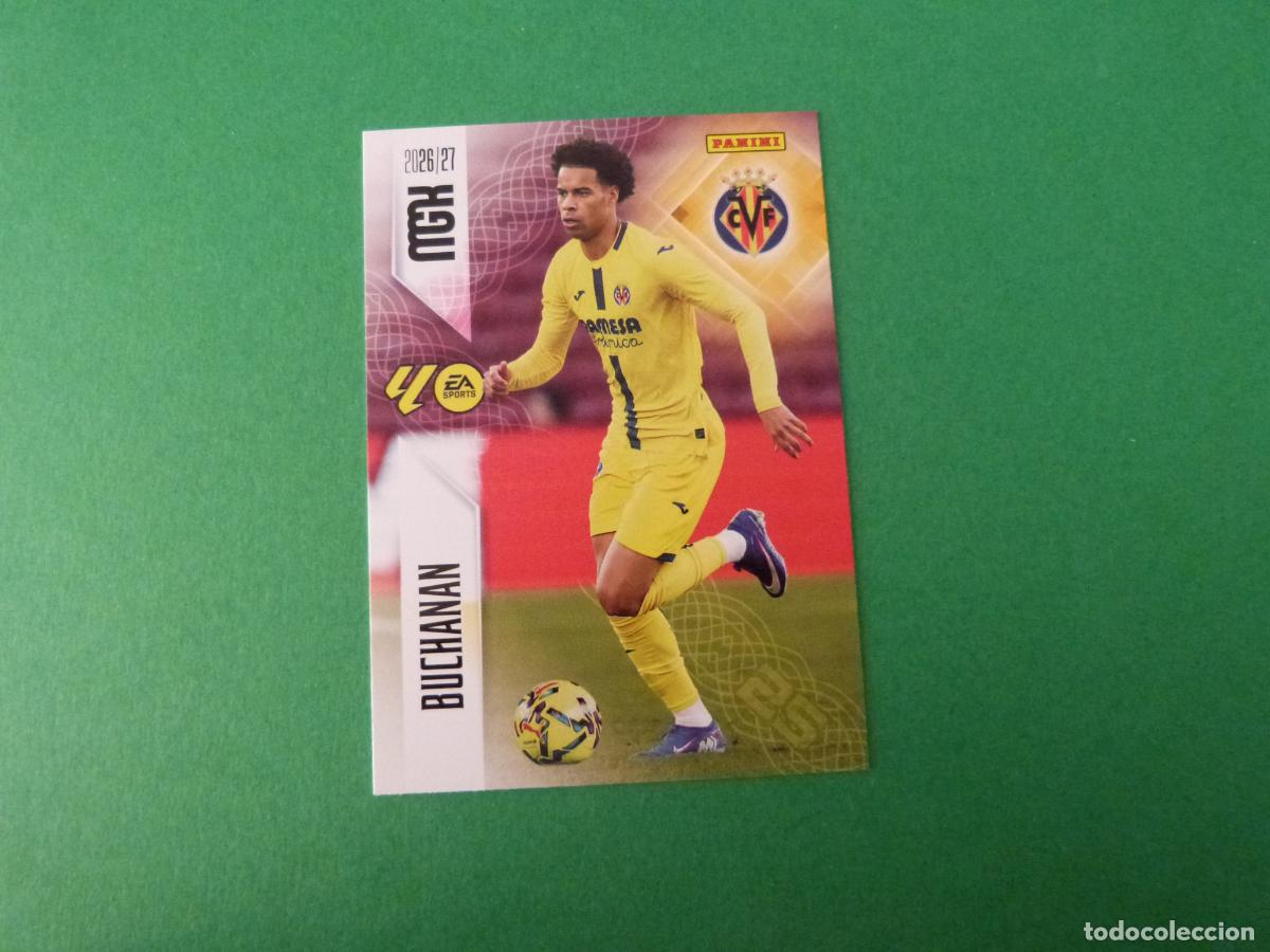 Cromos de f&uacute;tbol: TRADING CARD FUTBOL BUCHANAN VILLARREAL C.F. N&ordm; 374 LIGA MEGACRACKS 2026-2027/26-27 PANINI
