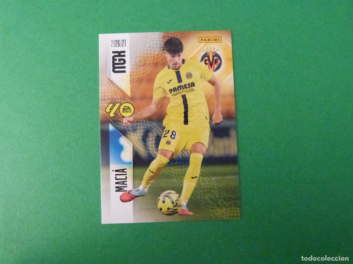 Cromos de f&uacute;tbol: TRADING CARD FUTBOL MACIA VILLARREAL C.F. N&ordm; 371 LIGA MEGACRACKS 2026-2027/26-27 PANINI