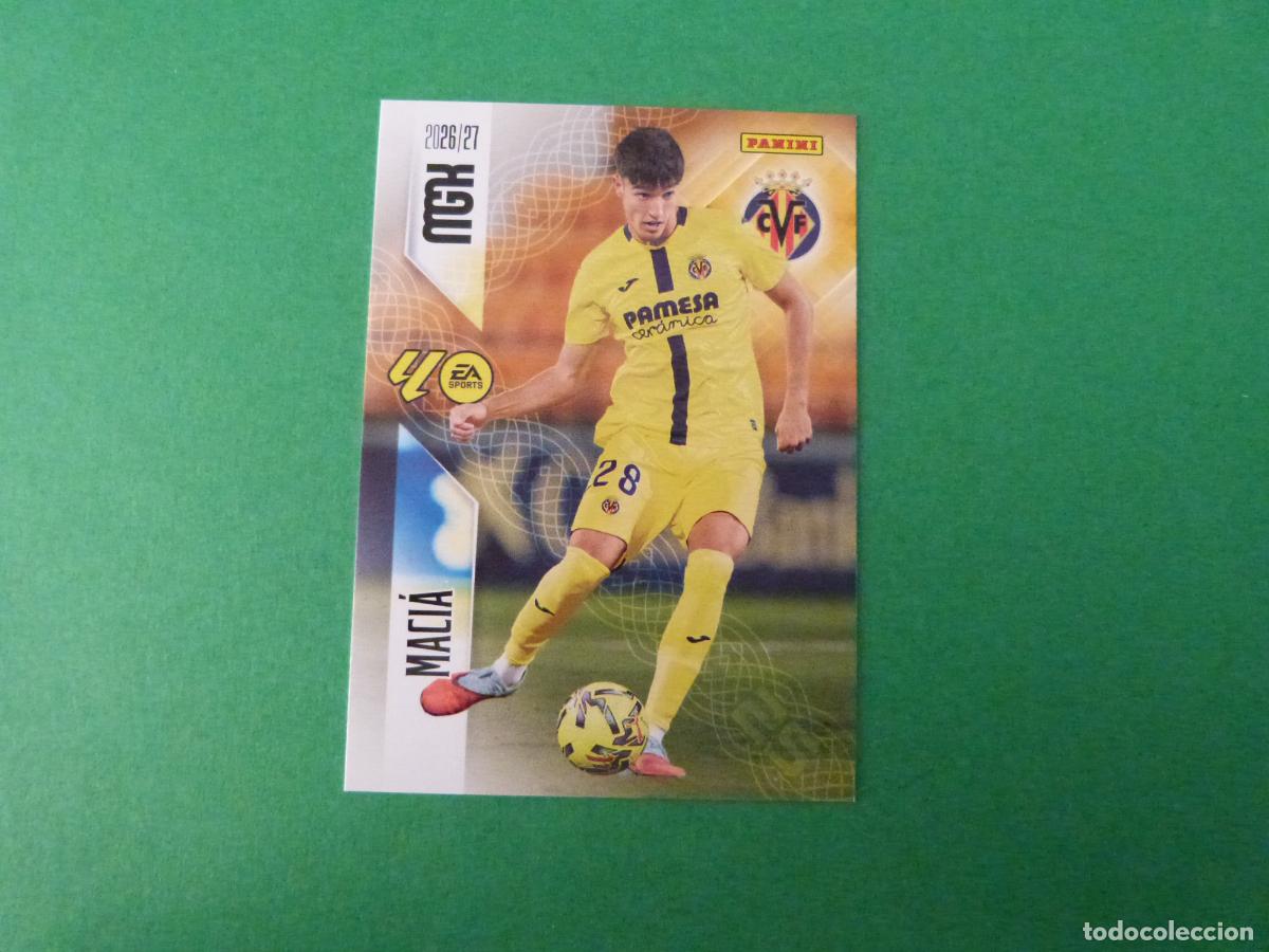 Cromos de f&uacute;tbol: TRADING CARD FUTBOL MACIA VILLARREAL C.F. N&ordm; 371 LIGA MEGACRACKS 2026-2027/26-27 PANINI