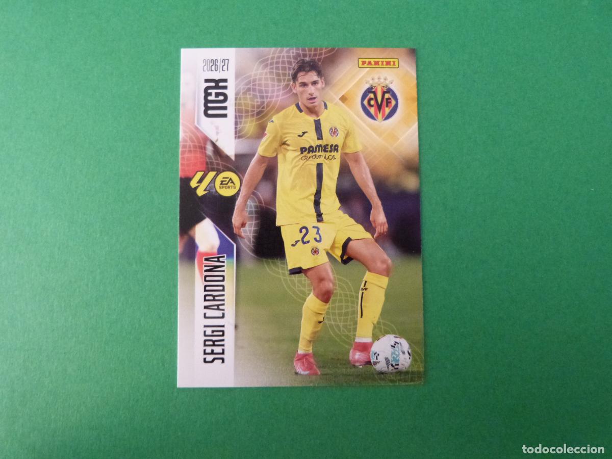 Cromos de f&uacute;tbol: TRADING CARD FUTBOL SERGI CARDONA VILLARREAL C.F. N&ordm; 369 LIGA MEGACRACKS 2026-2027/26-27 PANINI