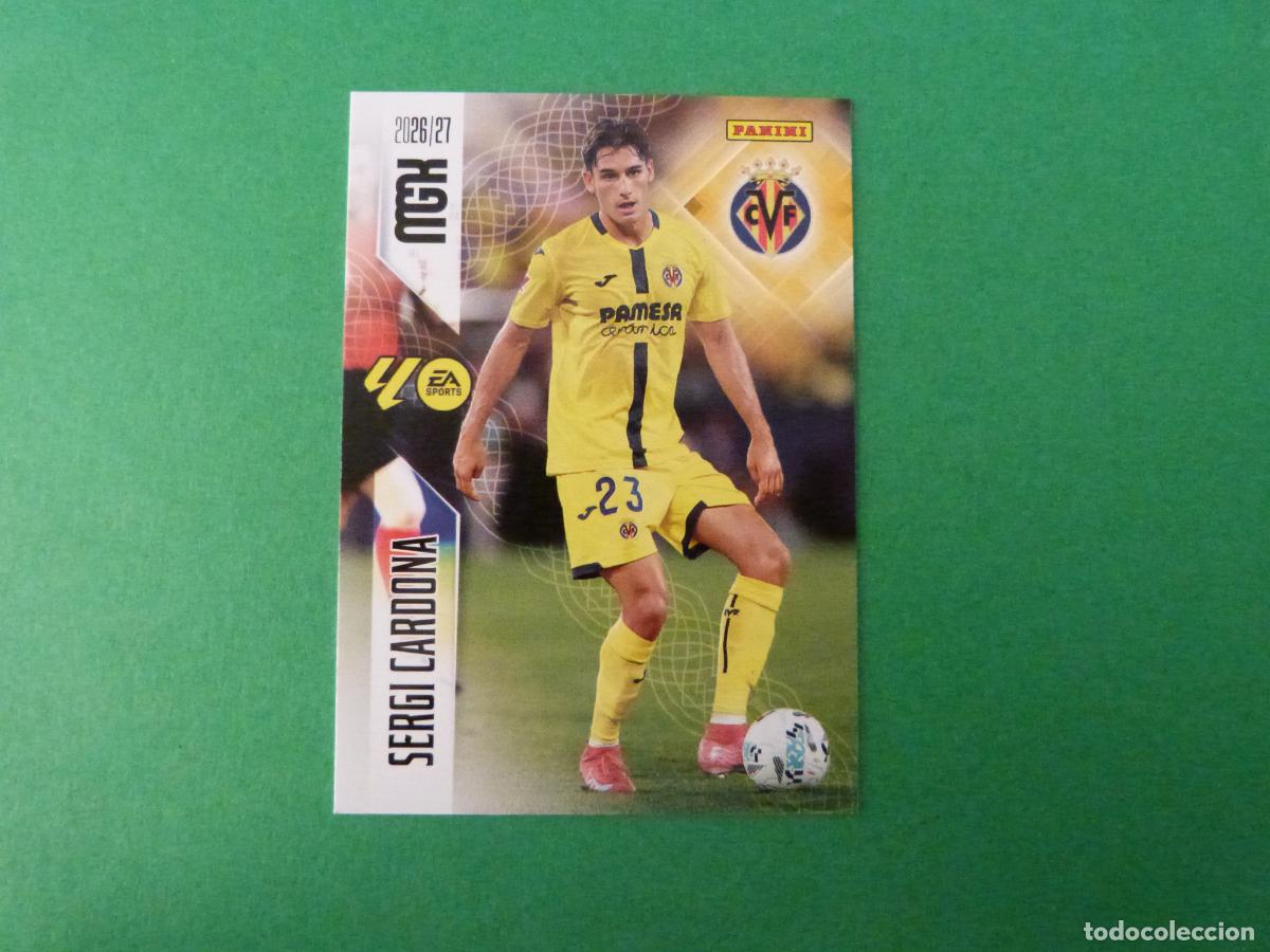 Cromos de f&uacute;tbol: TRADING CARD FUTBOL SERGI CARDONA VILLARREAL C.F. N&ordm; 369 LIGA MEGACRACKS 2026-2027/26-27 PANINI