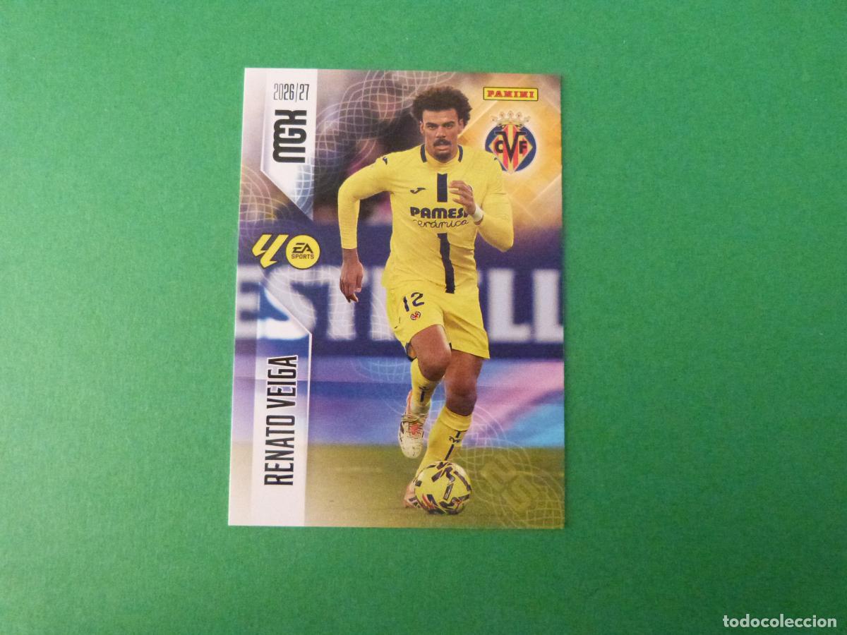 Cromos de f&uacute;tbol: TRADING CARD FUTBOL RENATO VEIGA VILLARREAL C.F. N&ordm; 368 LIGA MEGACRACKS 2026-2027/26-27 PANINI