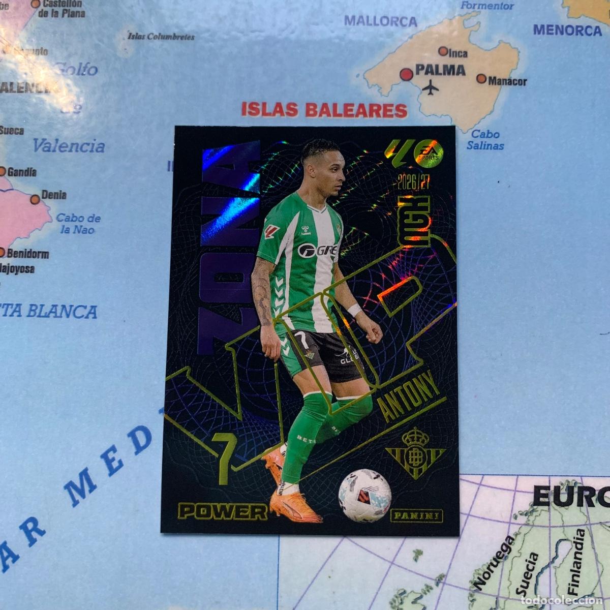 Cromos de f&uacute;tbol: Antony serie vip power n&uacute;mero P388 del Betis megacracks 26-27 2026-2027