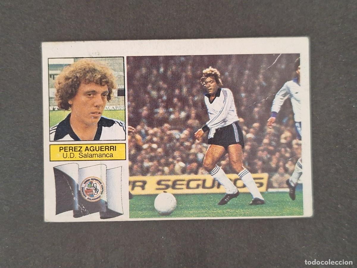 Cromos de f&uacute;tbol: L6 PEREZ AGUERRI U. D. SALAMANCA FICHAJE 12 LIGA ESTE 1982 1983 82 83 DESPEGADO RECUPERADO
