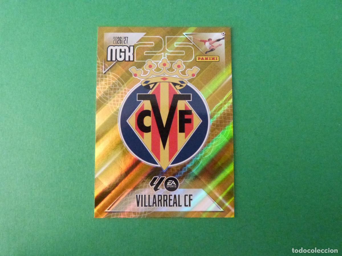Cromos de f&uacute;tbol: TRADING CARD FUTBOL ESCUDO VILLARREAL C.F. N&ordm; 361 LIGA MEGACRACKS 2026-2027/26-27 PANINI