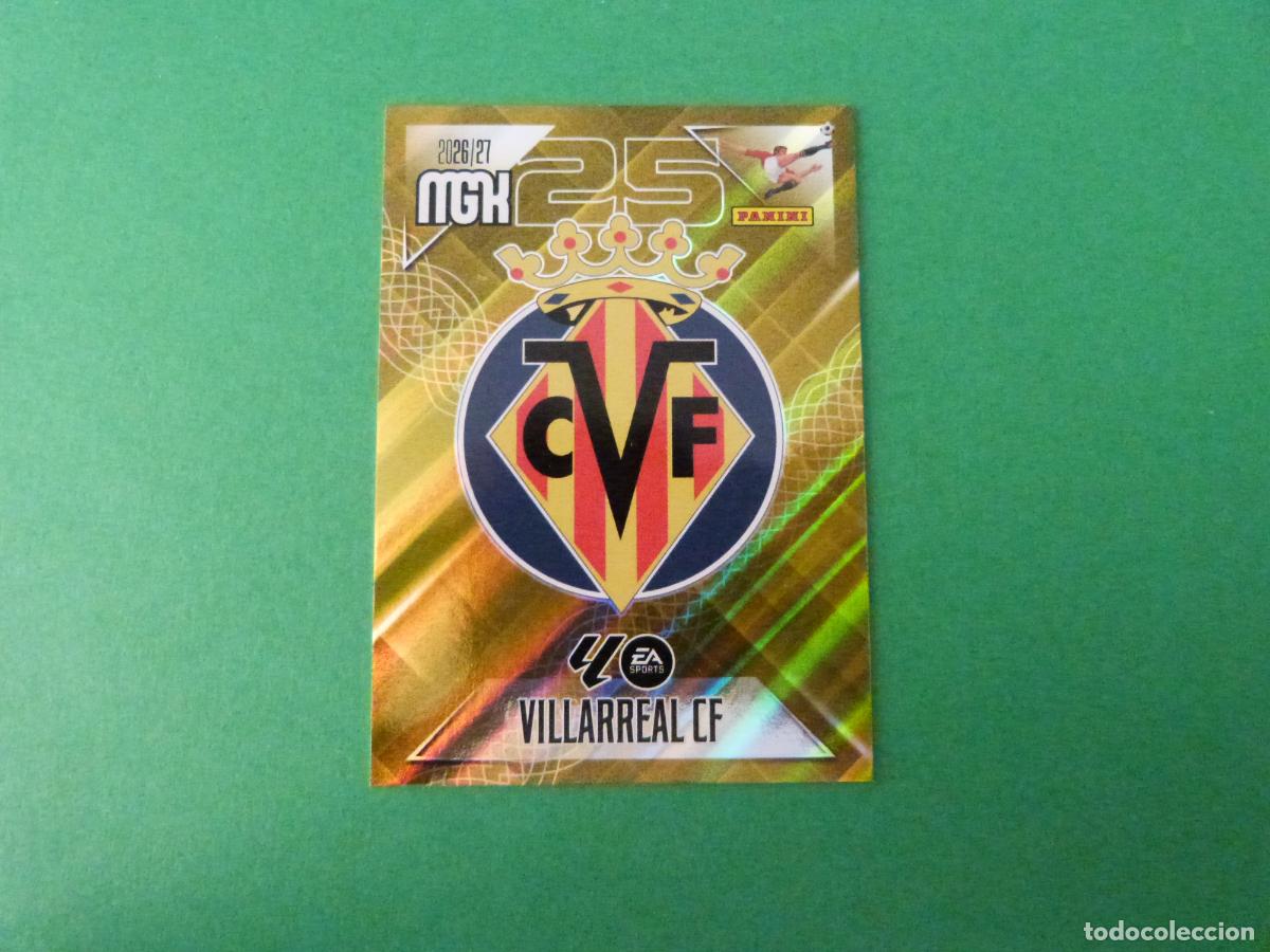 Cromos de f&uacute;tbol: TRADING CARD FUTBOL ESCUDO VILLARREAL C.F. N&ordm; 361 LIGA MEGACRACKS 2026-2027/26-27 PANINI