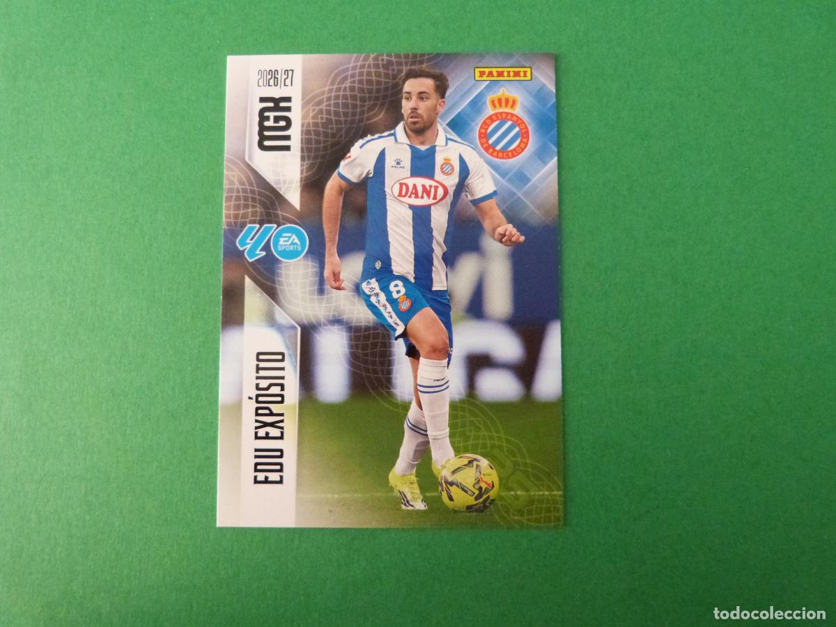 Football Stickers: TRADING CARD FUTBOL EDU EXPOSITO R.C.D. ESPA&Ntilde;OL-ESPANYOL N&ordm; 174 LIGA MEGACRACKS 2026-2027/26-27