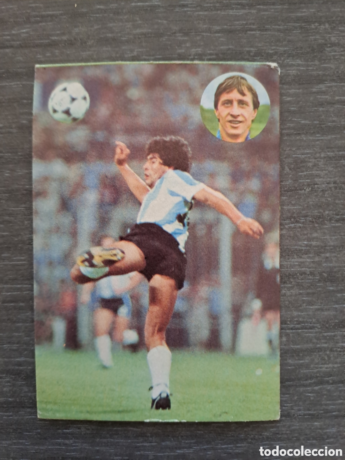 Football Stickers: MARADONA N&ordm; 30 &mdash; APRENDE A JUGAR AL F&Uacute;TBOL CON JOHAN CRUYFF &middot; GEPRODESA 1984