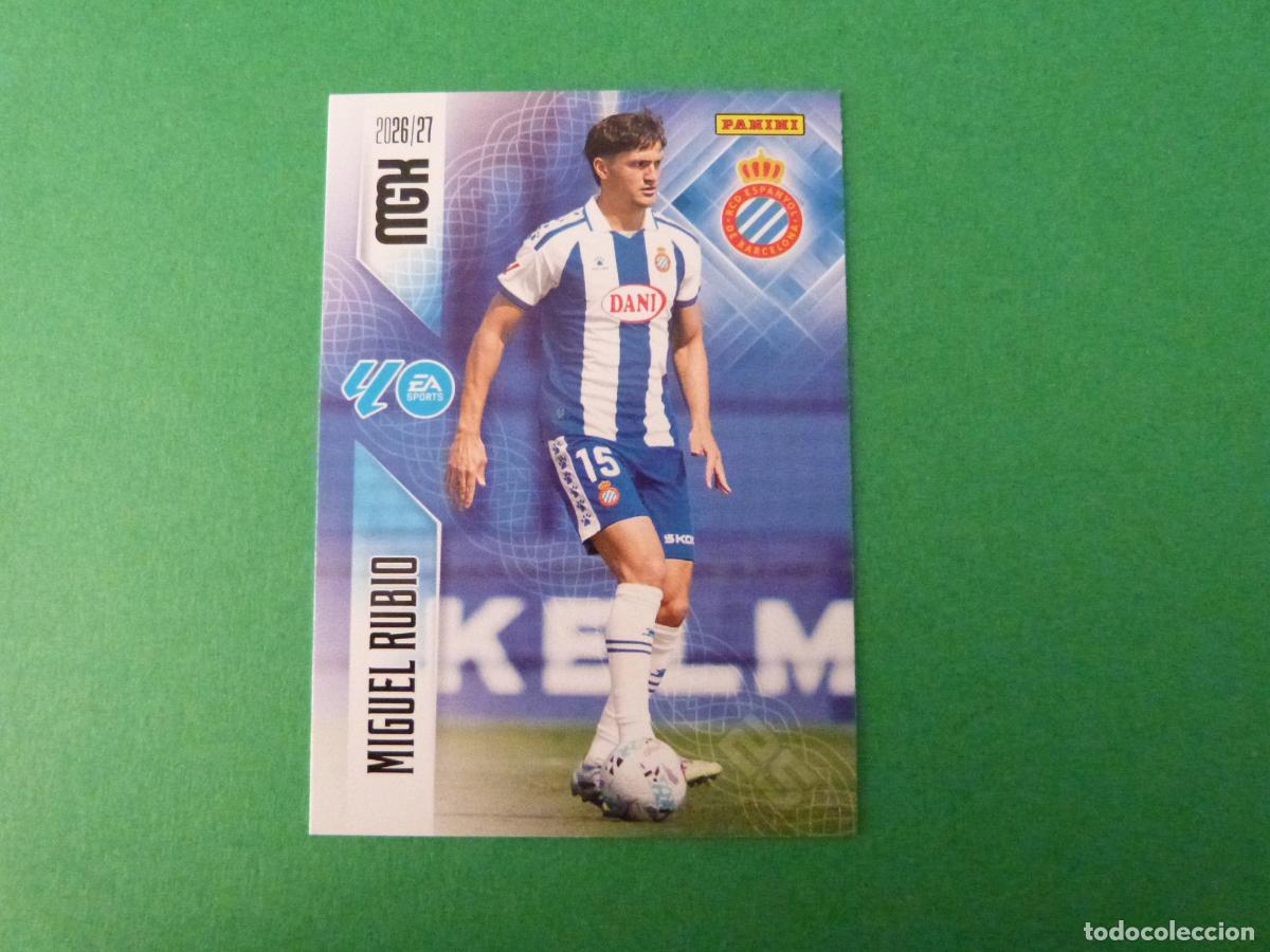 Cromos de f&uacute;tbol: TRADING CARD FUTBOL MIGUEL RUBIO R.C.D. ESPA&Ntilde;OL-ESPANYOL N&ordm; 170 LIGA MEGACRACKS 2026-2027/26-27