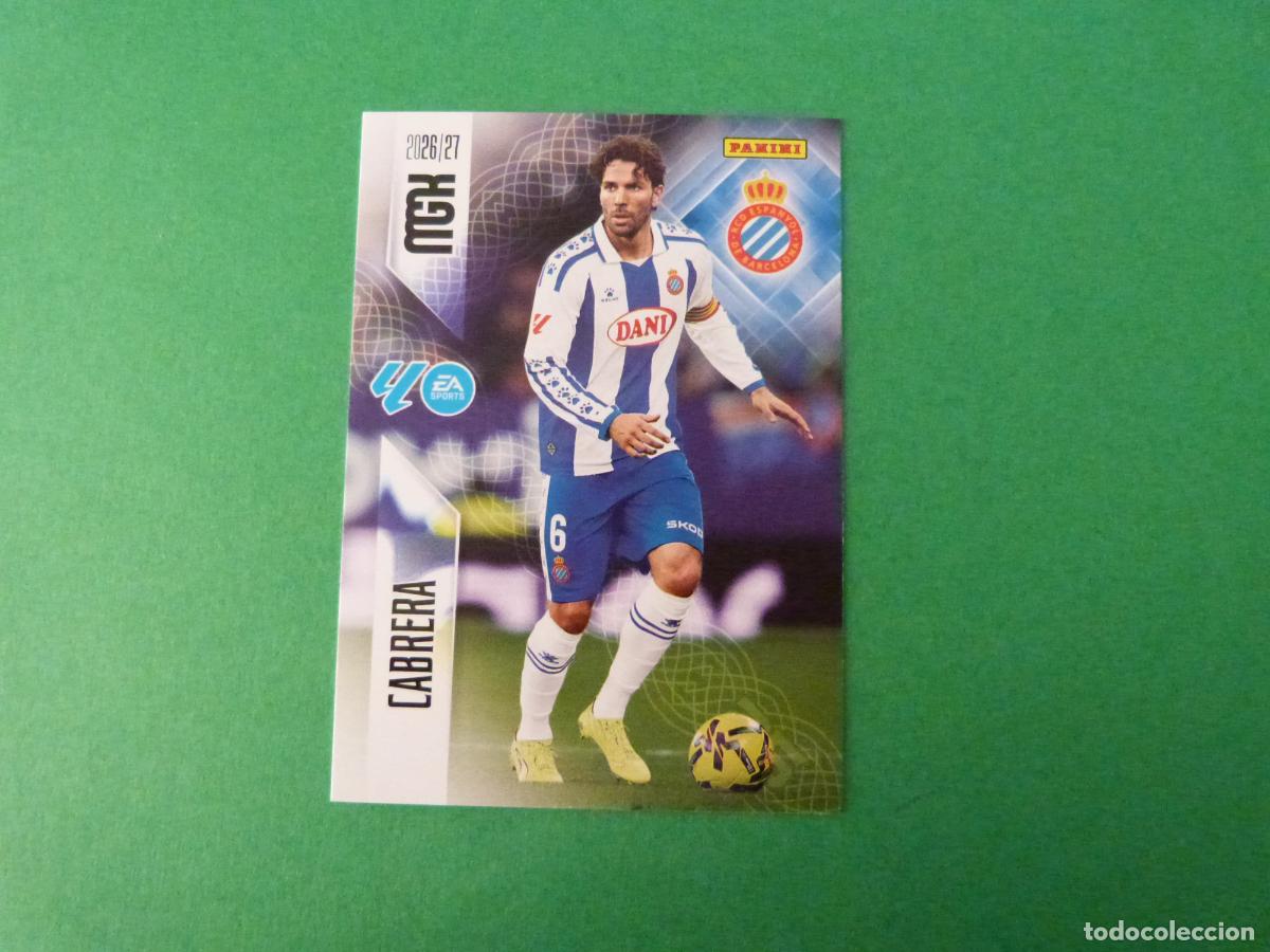 Cartes &agrave; collectionner de Football: TRADING CARD FUTBOL CABRERA R.C.D. ESPA&Ntilde;OL-ESPANYOL N&ordm; 169 LIGA MEGACRACKS 2026-2027/26-27