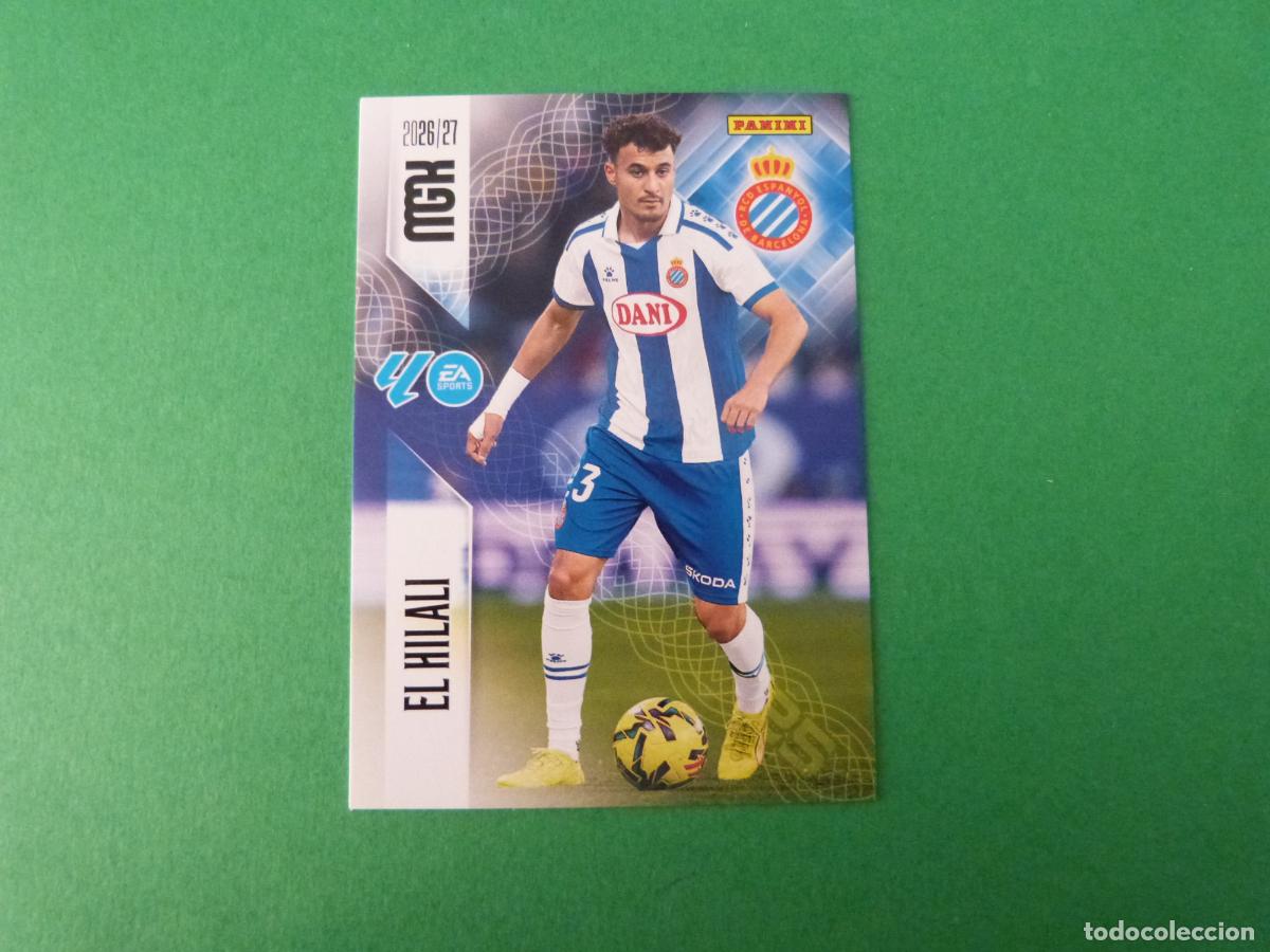 Cromos de f&uacute;tbol: TRADING CARD FUTBOL EL HILALI R.C.D. ESPA&Ntilde;OL-ESPANYOL N&ordm; 166 LIGA MEGACRACKS 2026-2027/26-27