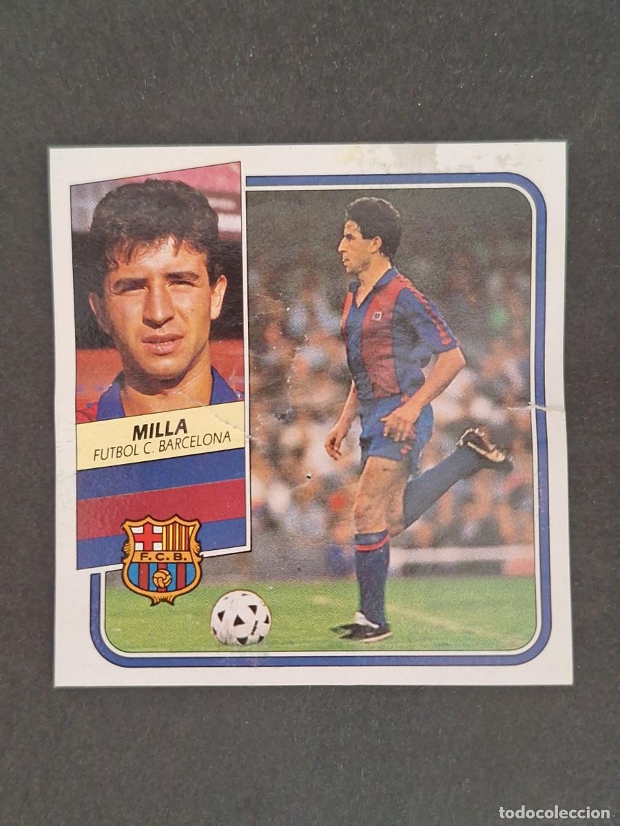 Cromos de f&uacute;tbol: L3 MILLA F. C. BARCELONA LIGA ESTE 1989 1990 89 90 DESPEGADO RECUPERADO