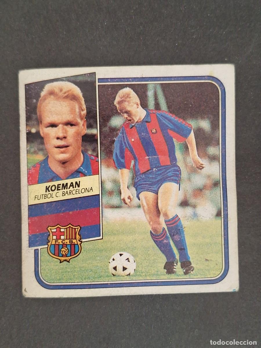 Cromos de f&uacute;tbol: L3 KOEMAN ROOKIE F. C. BARCELONA LIGA ESTE 1989 1990 89 90 DESPEGADO RECUPERADO