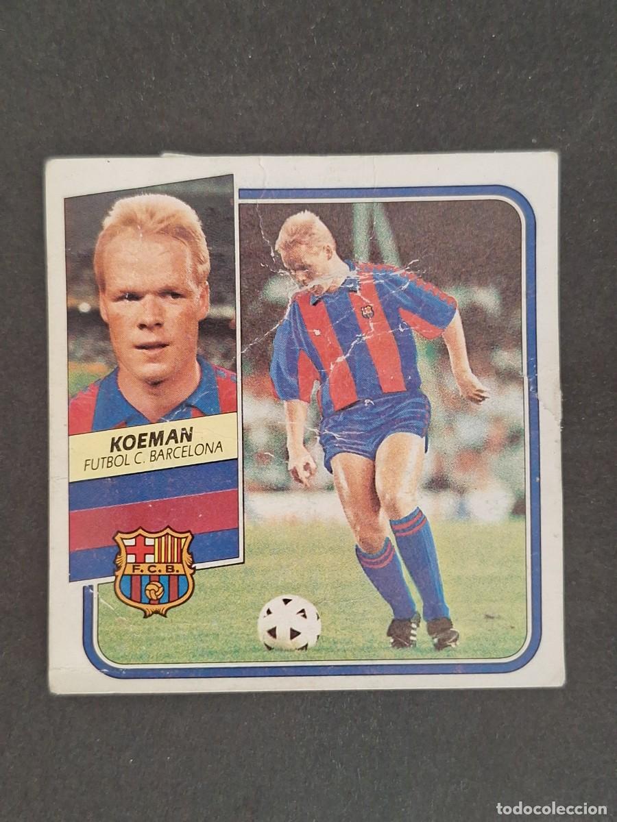 Cromos de f&uacute;tbol: L3 KOEMAN ROOKIE F. C. BARCELONA LIGA ESTE 1989 1990 89 90 DESPEGADO RECUPERADO