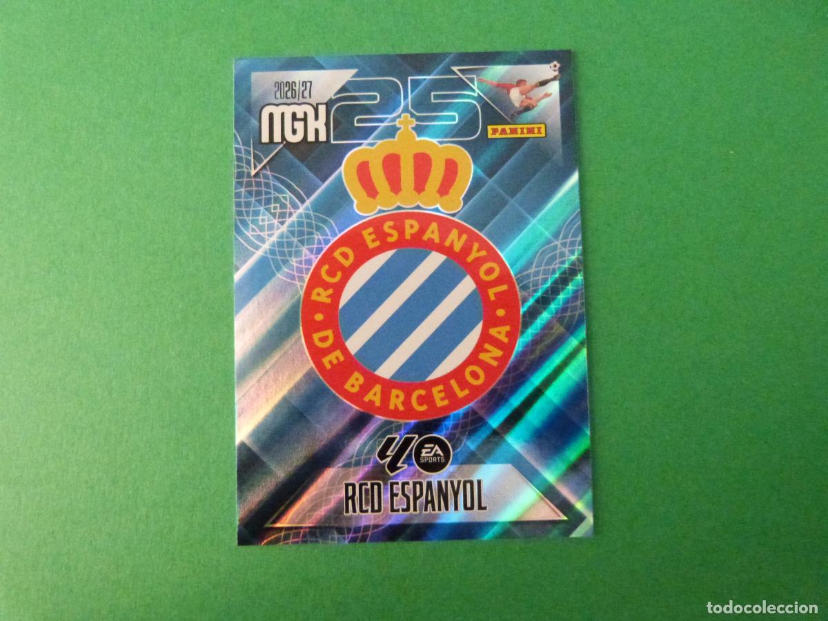 Cartes &agrave; collectionner de Football: TRADING CARD FUTBOL ESCUDO R.C.D. ESPA&Ntilde;OL-ESPANYOL N&ordm; 163 LIGA MEGACRACKS 2026-2027/26-27