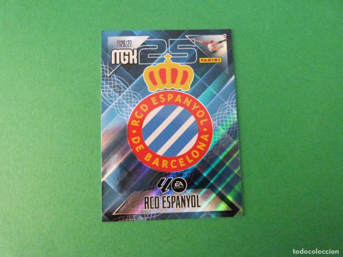Cartes &agrave; collectionner de Football: TRADING CARD FUTBOL ESCUDO R.C.D. ESPA&Ntilde;OL-ESPANYOL N&ordm; 163 LIGA MEGACRACKS 2026-2027/26-27