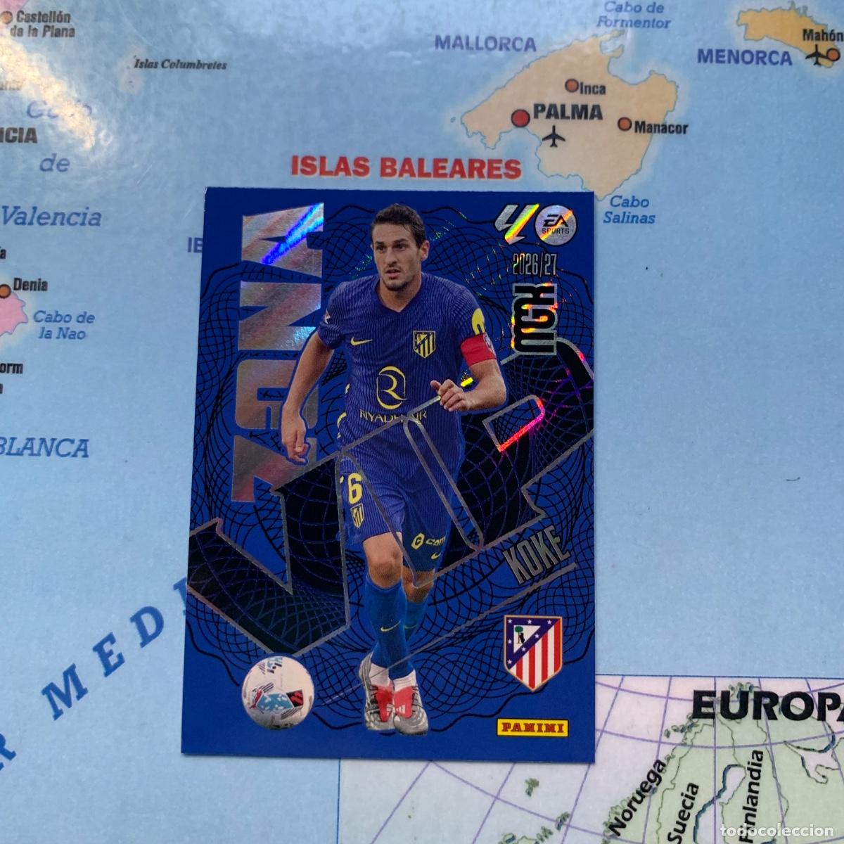 Fu&szlig;ball-Sticker: Koke serie vip n&uacute;mero 400 Del Atl&eacute;tico de Madrid megacracks 26-27 2026-2027