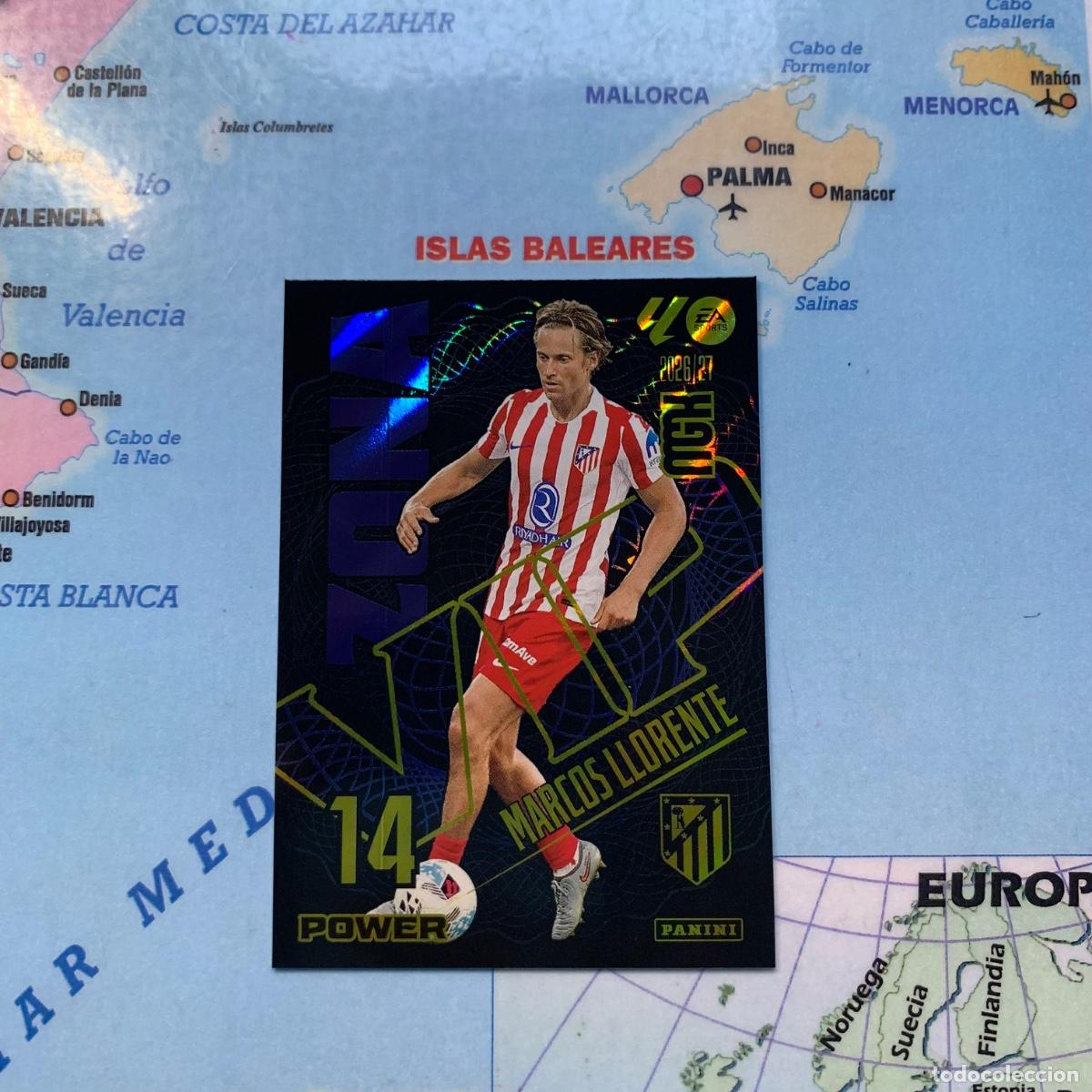 Fu&szlig;ball-Sticker: Marcos Llorente serie vip power n&uacute;mero P401 Del Atl&eacute;tico de Madrid megacracks 26-27 2026-2027