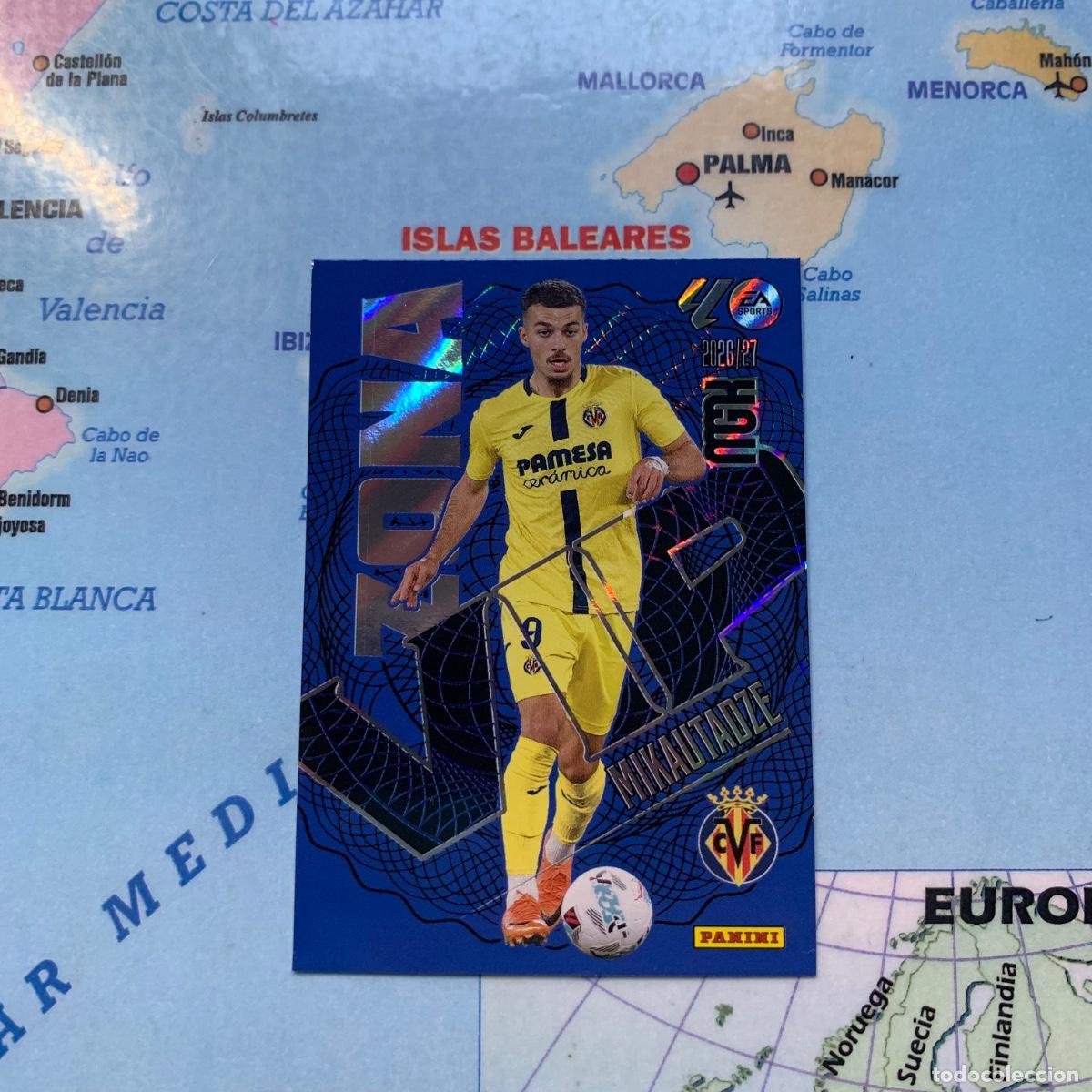 Cromos de f&uacute;tbol: Mikautadze serie vip n&uacute;mero 402 Del Villarreal megacracks 26-27 2026-2027