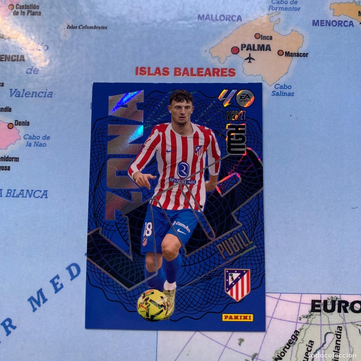 Cromos de f&uacute;tbol: Pubill serie vip n&uacute;mero 405 Del Atl&eacute;tico de Madrid megacracks 26-27 2026-2027