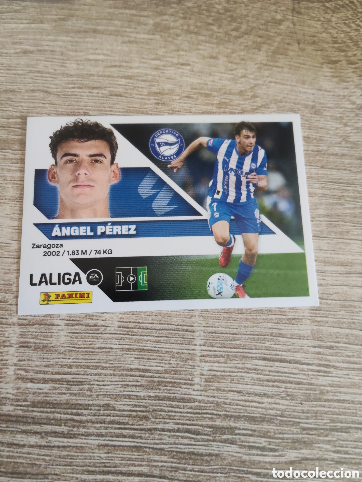 Cromos de f&uacute;tbol: &Aacute;ngel P&eacute;rez Alav&eacute;s liga 2026 2027 26 27 ediciones este