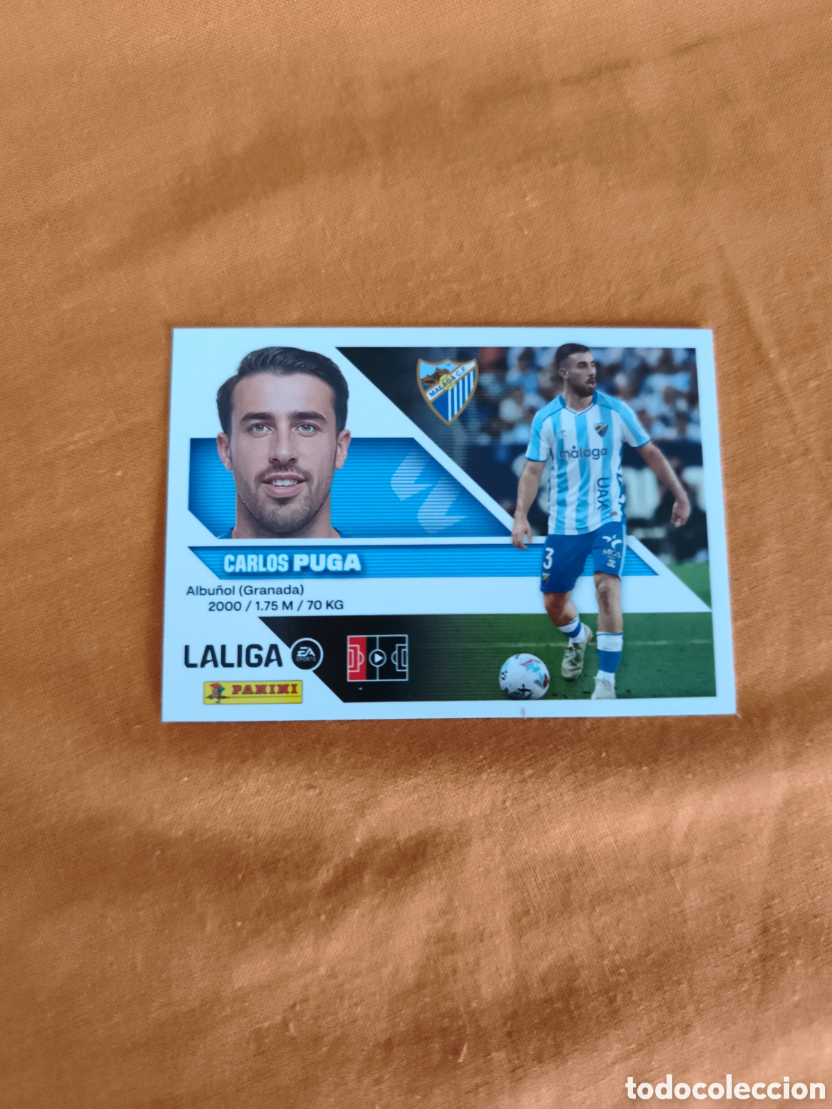 Cromos de f&uacute;tbol: CROMO N&Uacute;MERO 5 PUGA M&Aacute;LAGA. LIGA ESTE 26/27. PANINI.