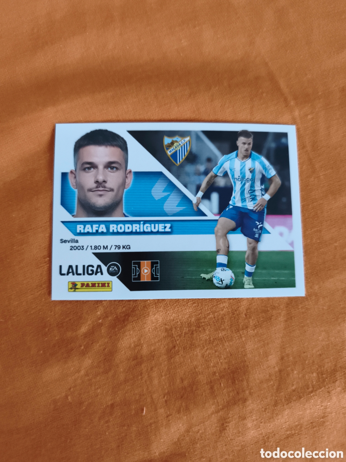 Cromos de f&uacute;tbol: CROMO N&Uacute;MERO 13A RAFA RODR&Iacute;GUEZ M&Aacute;LAGA. LIGA ESTE 26/27. PANINI.