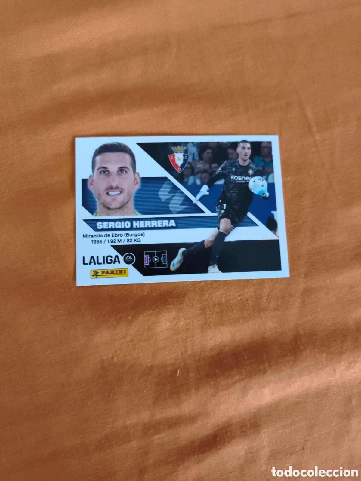Cromos de f&uacute;tbol: CROMO N&Uacute;MERO 3 SERGIO HERRERA OSASUNA. LIGA ESTE 26/27. PANINI.