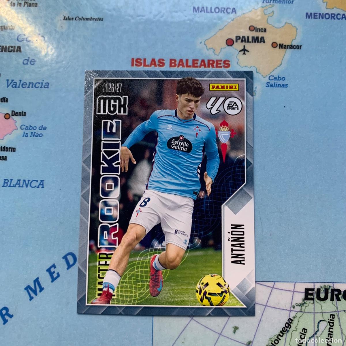 Cromos de f&uacute;tbol: Anta&ntilde;&oacute;n serie master Rookie n&uacute;mero 407 Del Celta megacracks 26-27 2026-2027