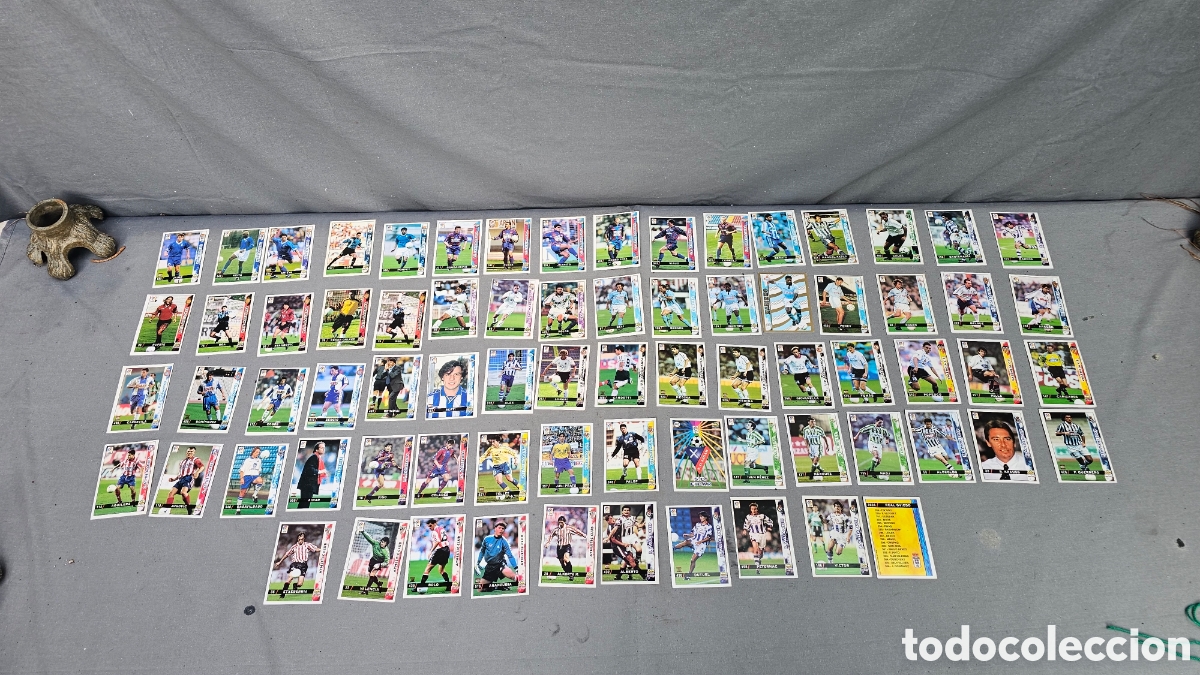Cromos de f&uacute;tbol: Lote de cromos de f&uacute;tbol 97 /98