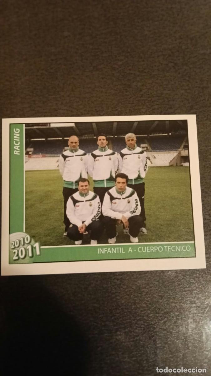 Cromos de f&uacute;tbol: Footprint 2010 2011 Oficial Racing De Santander 180 Cuerpo Tecnico Infantil A