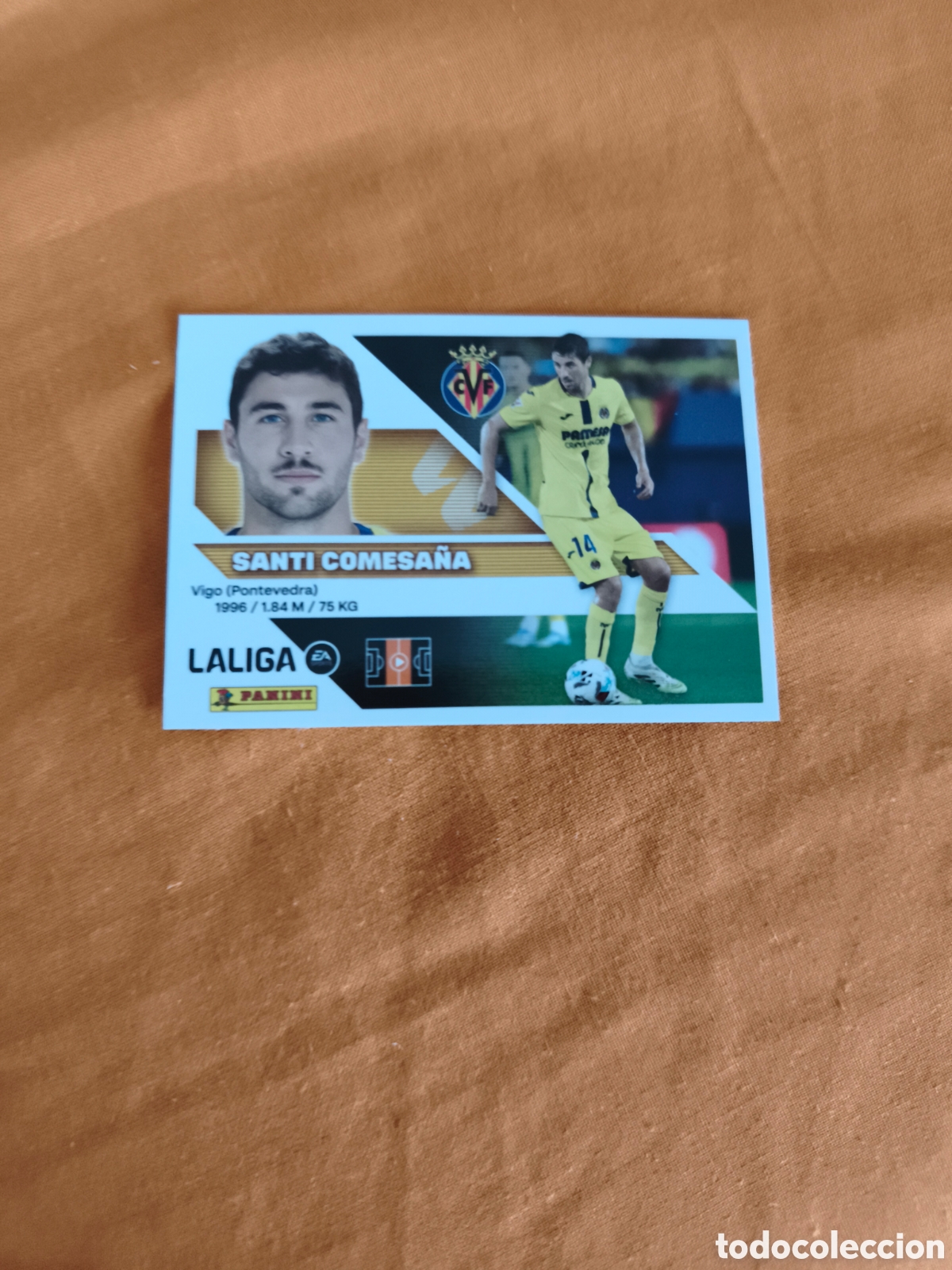 Cromos de f&uacute;tbol: CROMO N&Uacute;MERO 12 SANTI COMESA&Ntilde;A VILLARREAL. LIGA ESTE 26/27. PANINI.