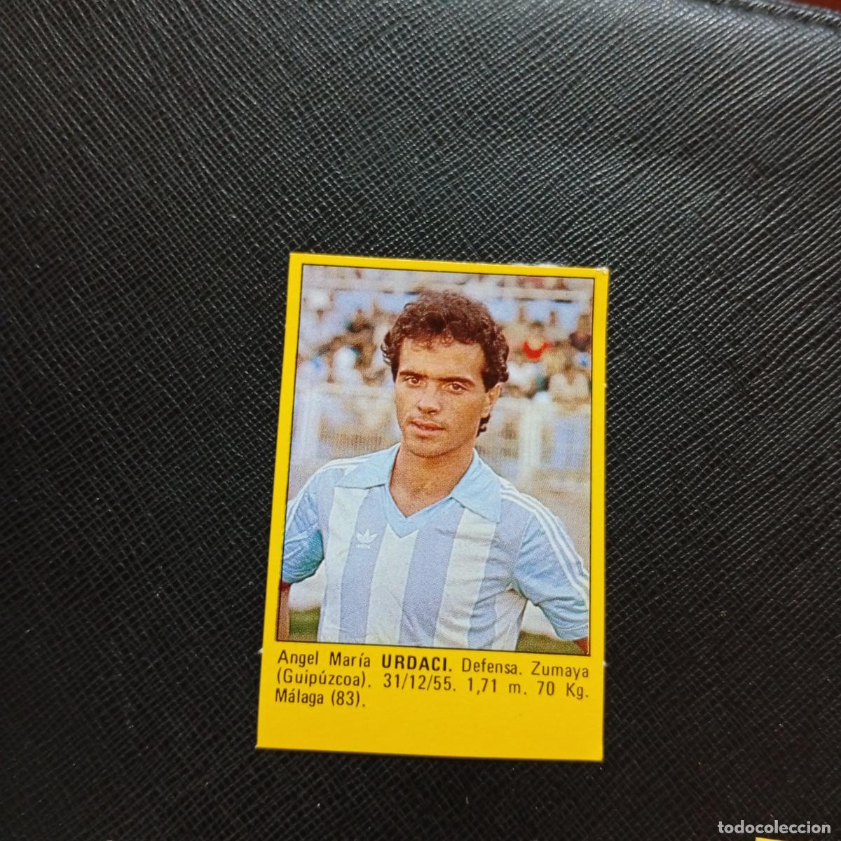 Cromos de f&uacute;tbol: URDACI MALAGA CROMO SUPER ROLLAN 1984 CROMO FUTBOL LIGA 84 - DESPEGADO - A149 PG10